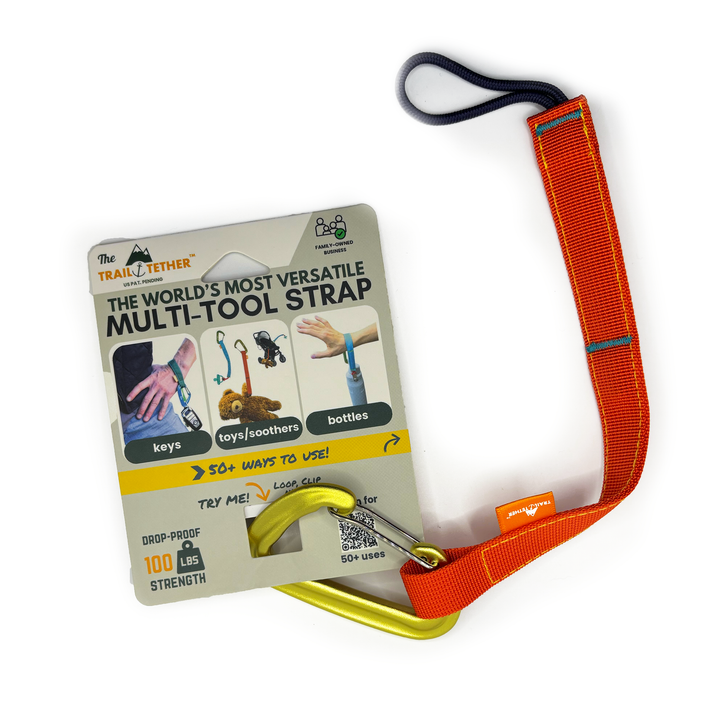 Trail Tether: Hiking-Rated Pacifier Clip and Multi-Use Strap