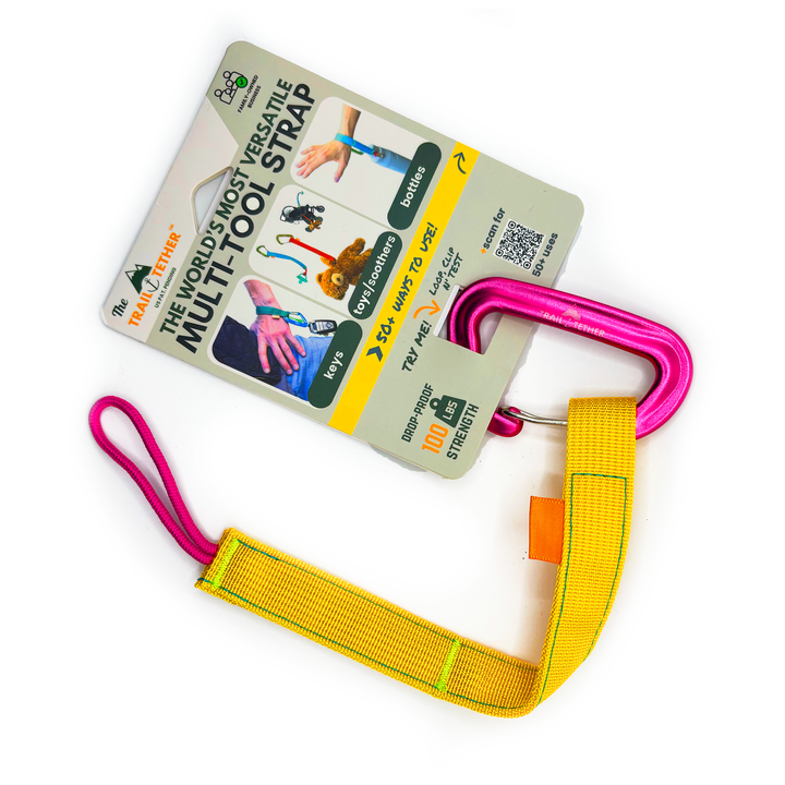Trail Tether: Hiking-Rated Pacifier Clip and Multi-Use Strap