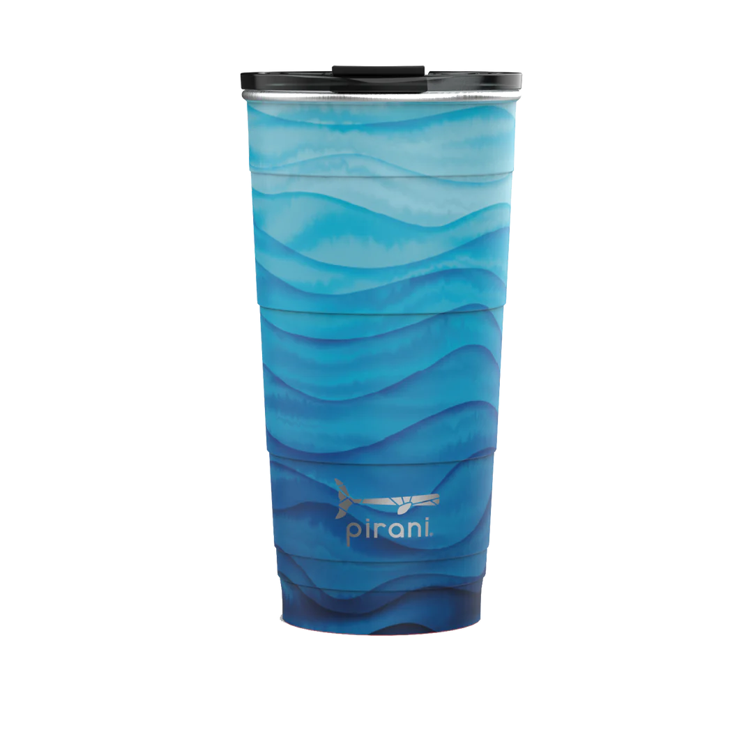 Ombre Insulated Stackable Tumbler 26oz, Waves