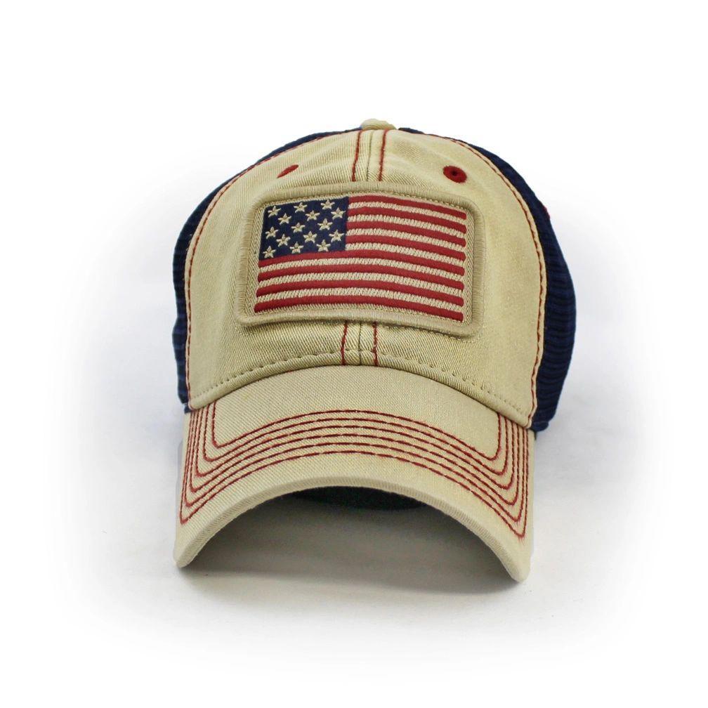 1812 USA Flag Patch Trucker Hat