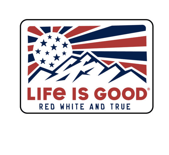 A Decal Red White and True, Cloud White - Surf, Wind and Fire