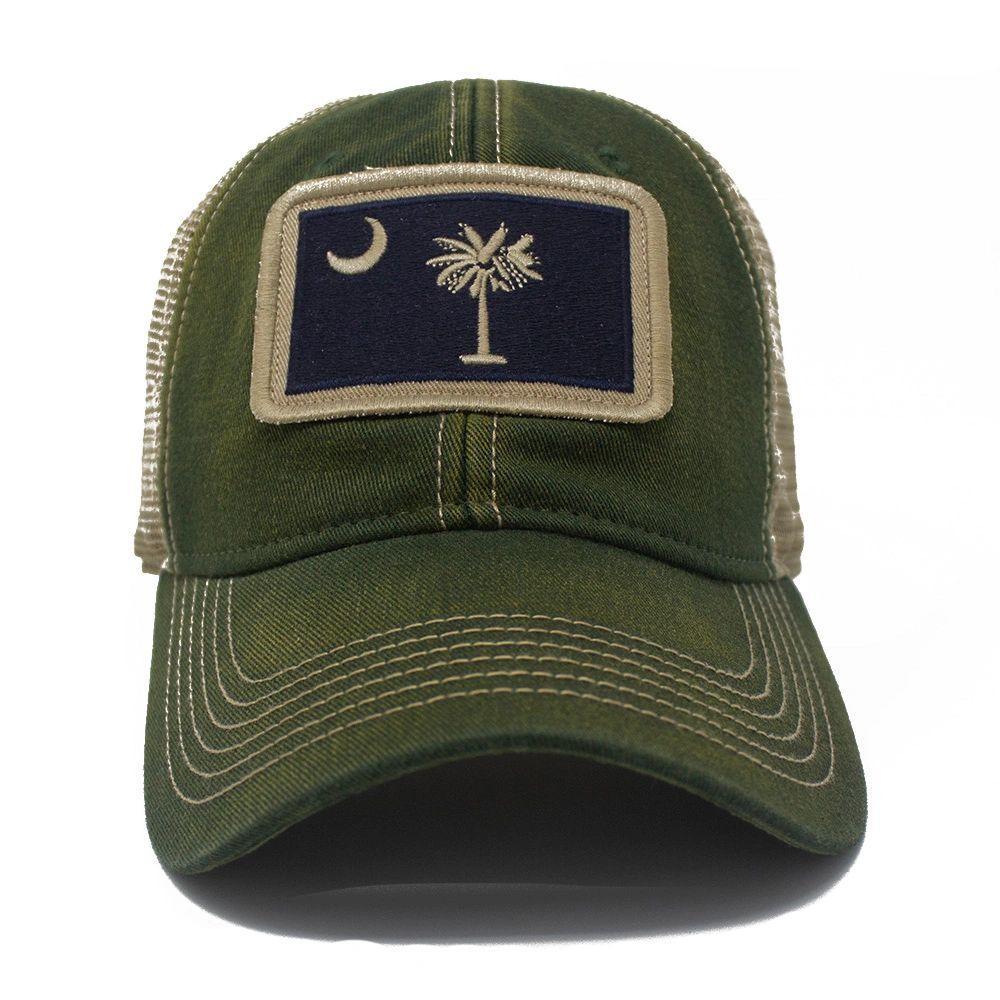 South Carolina Flag Patch Trucker Hat