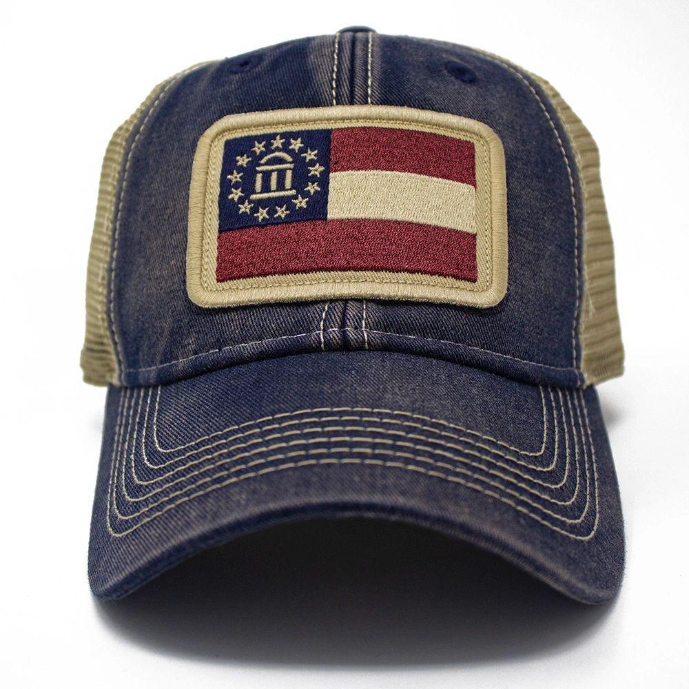 Georgia Flag Patch Trucker Hat