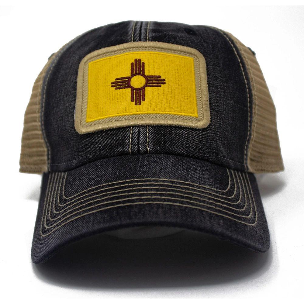 New Mexico Flag Patch Trucker Hat