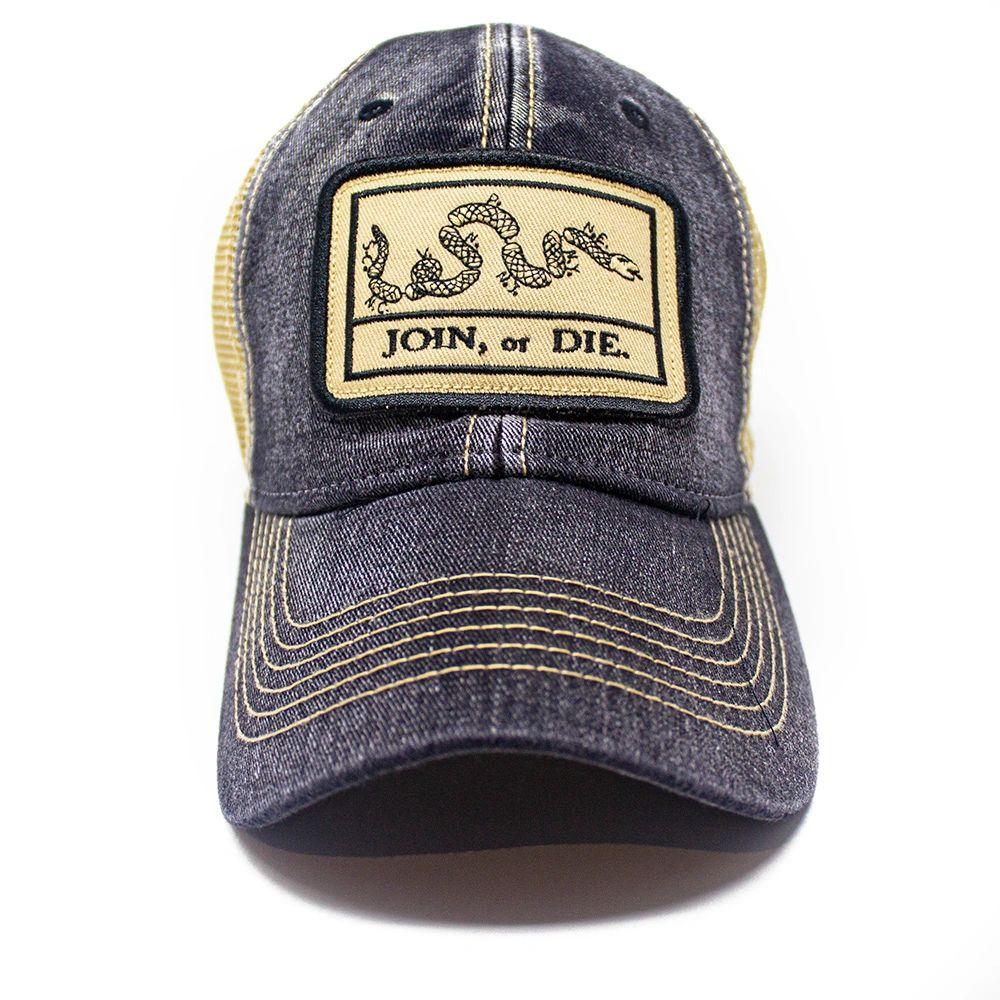Join or Die Flag Patch Trucker Hat