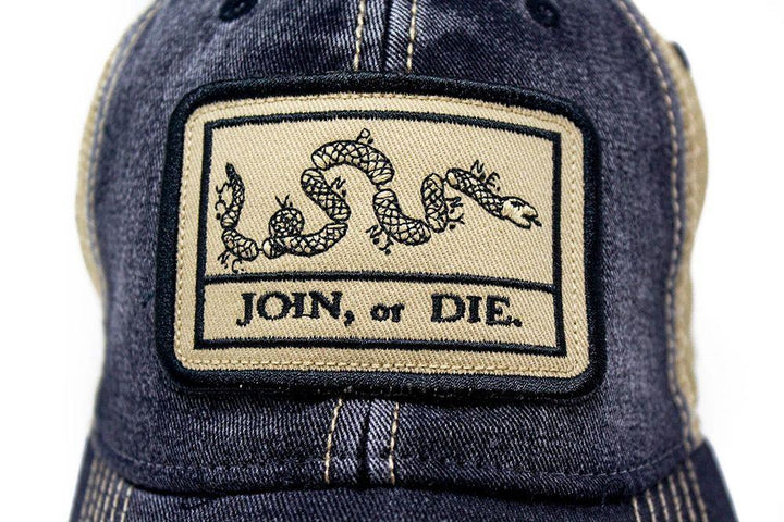 Join or Die Flag Patch Trucker Hat