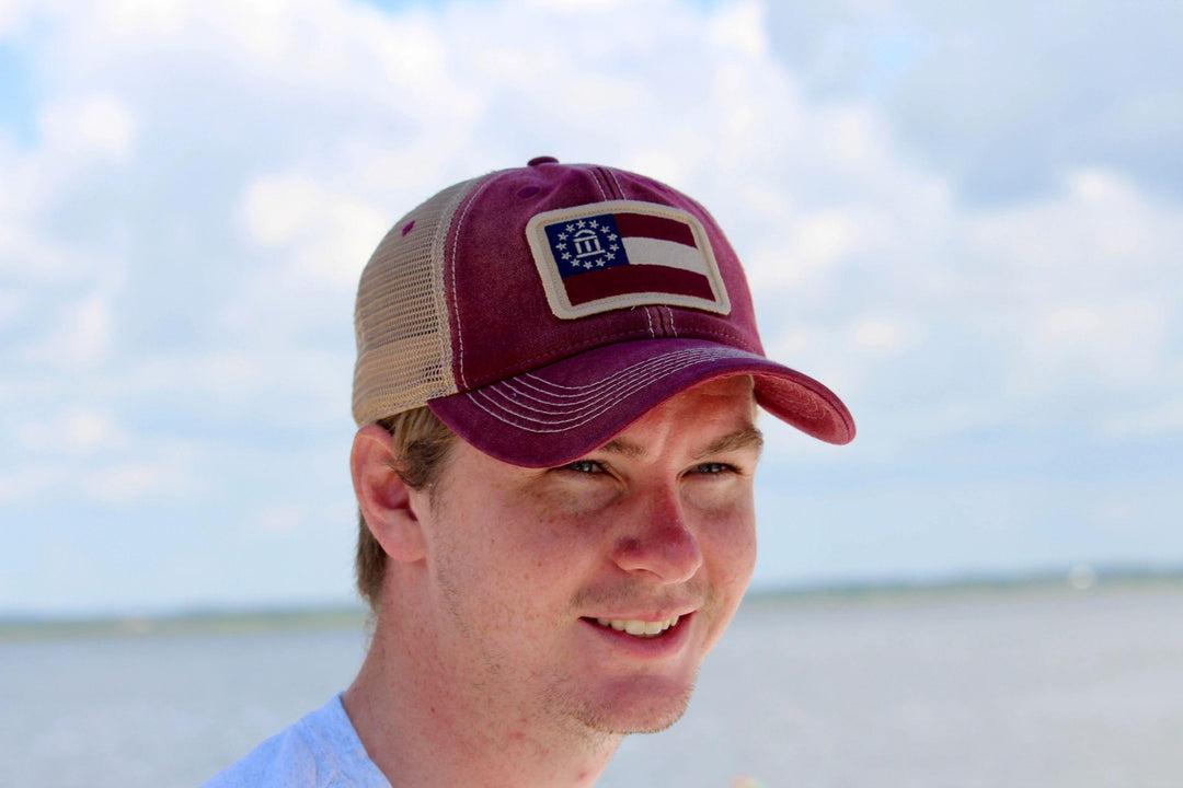 Georgia Flag Patch Trucker Hat