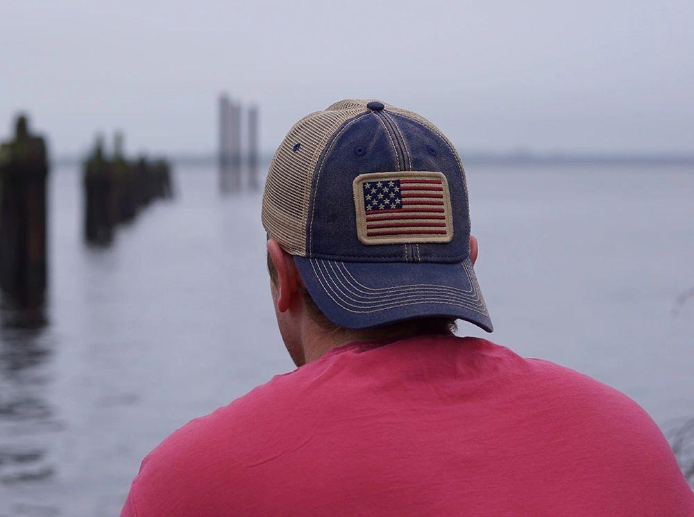 1812 USA Flag Patch Trucker Hat
