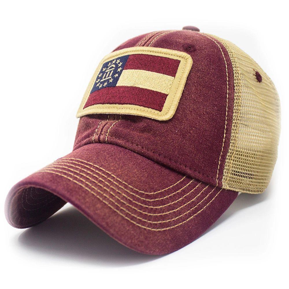 Georgia Flag Patch Trucker Hat