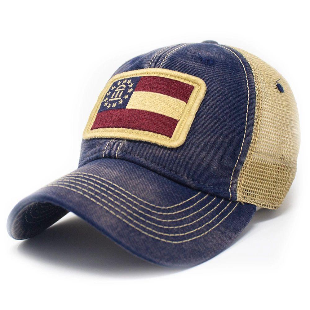 Georgia Flag Patch Trucker Hat