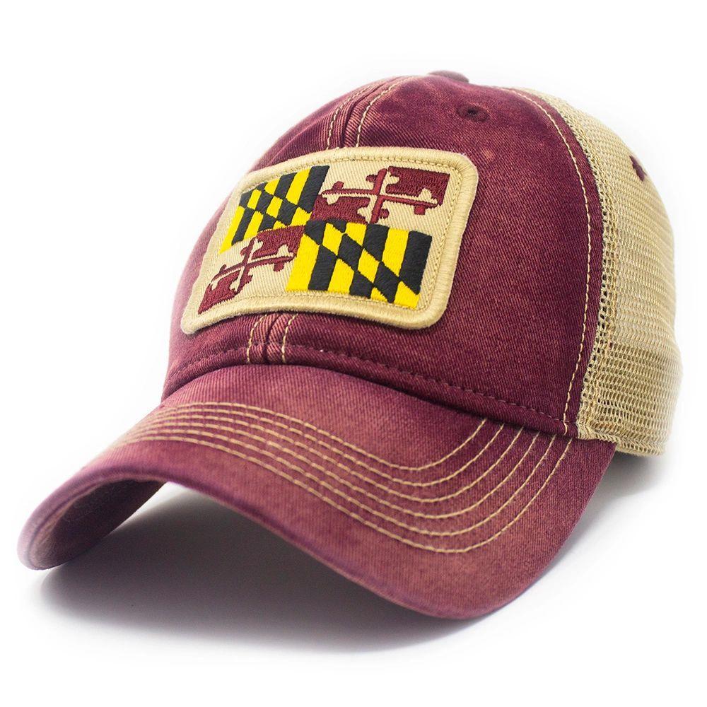 Maryland Flag Patch Trucker Hat