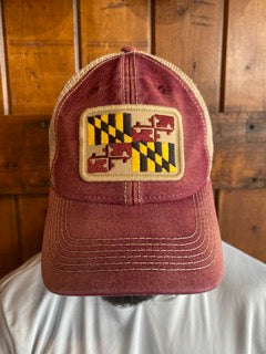 Maryland Flag Patch Trucker Hat