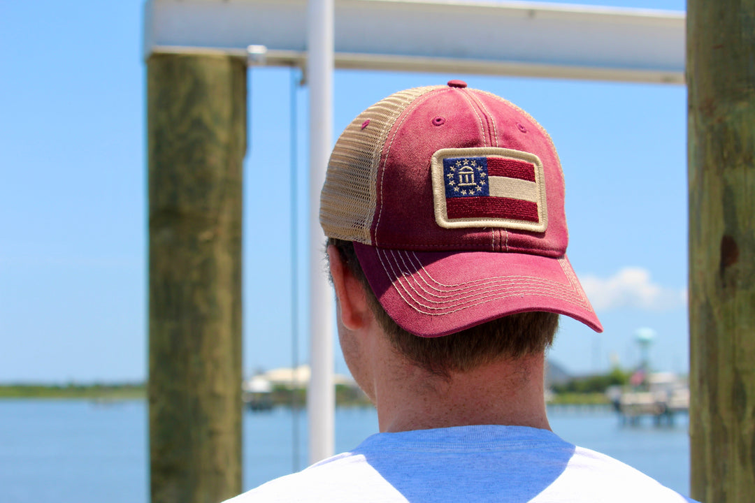 Georgia Flag Patch Trucker Hat
