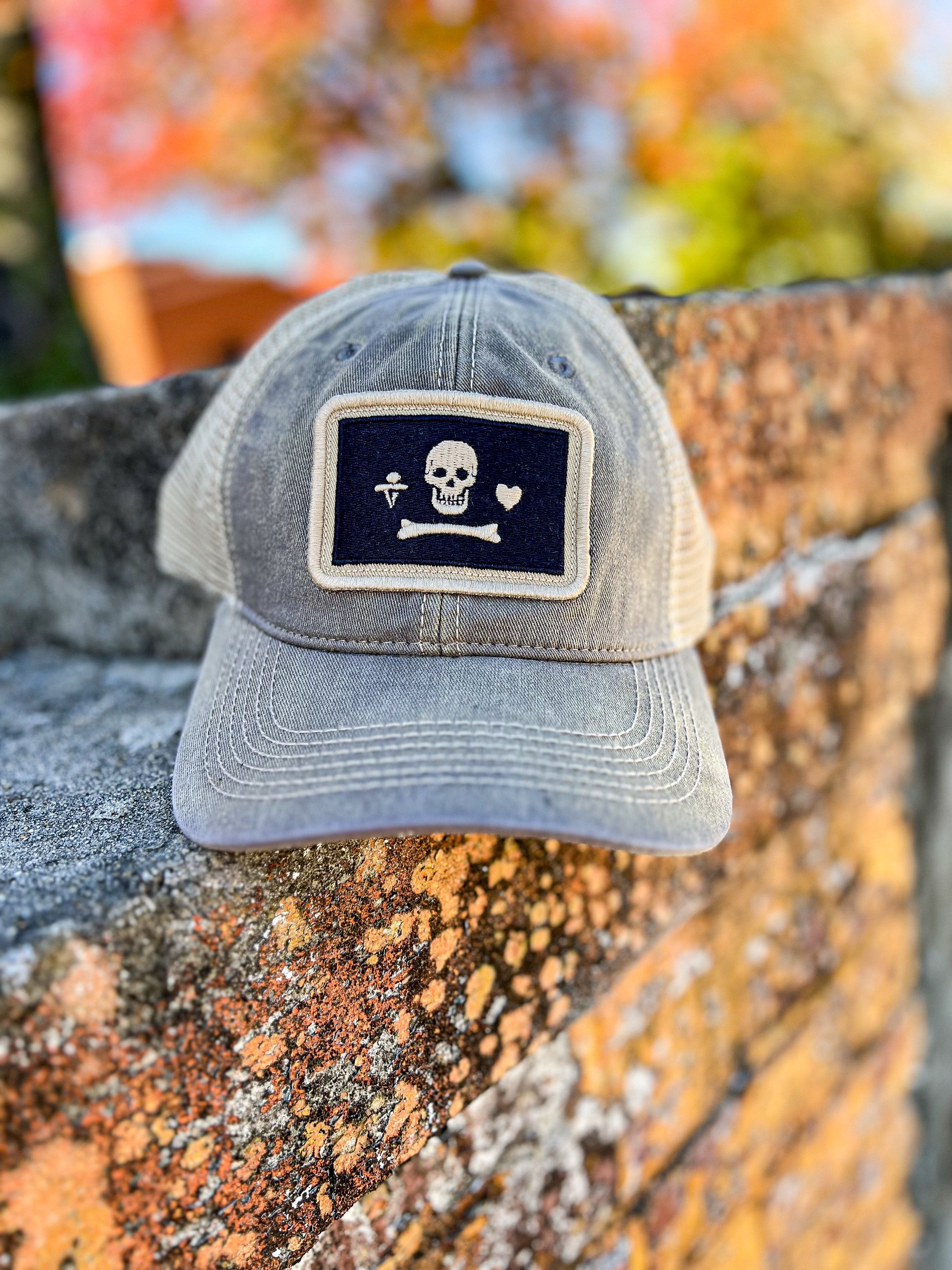 Stede Bonnet Pirate Flag Patch Trucker Hat
