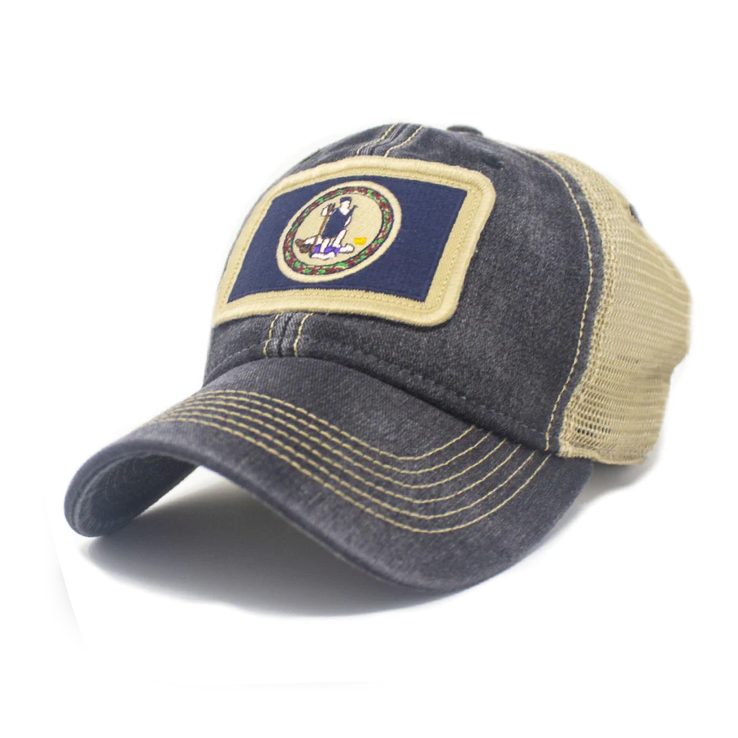 Virginia Flag Patch Trucker Hat